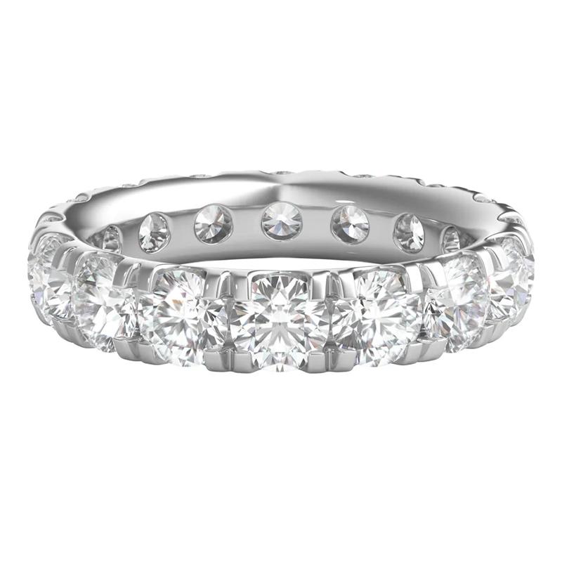 Diamond Wedding Band with Eternity Setting in 14K White Gold &#40;5 ct. tw.&#41; – Image 1 of 3