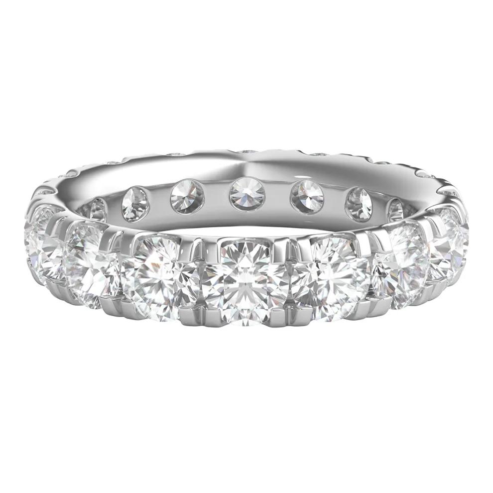 Diamond Wedding Band with Eternity Setting in 14K White Gold (5 ct. tw.) – Image 1 of 3