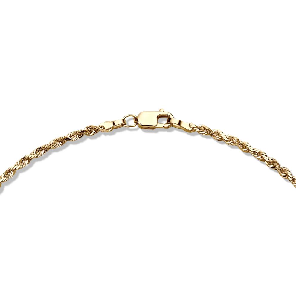 Solid Glitter Rope Chain in 14K Yellow Gold, 2.15MM, 18&rdquo;  – Image 3 of 5