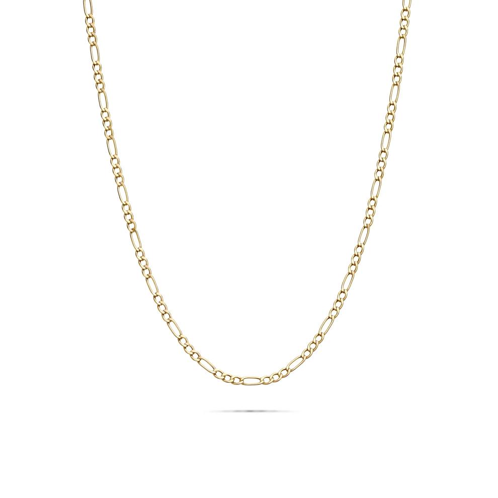 Hollow Figaro Chain in 14K Yellow Gold, 2.6MM, 18&rdquo; – Image 1 of 5