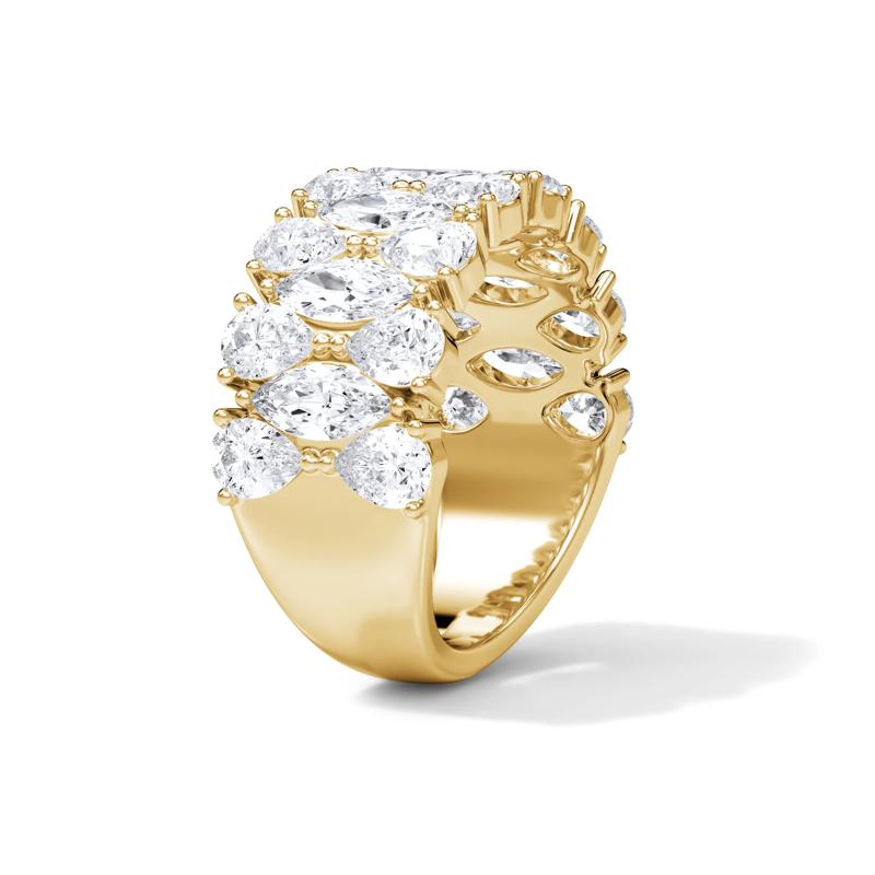Diamond Multi-Row Anniversary Band in 14K Yellow Gold &#40;3 ct. tw.&#41; – Image 3 of 4