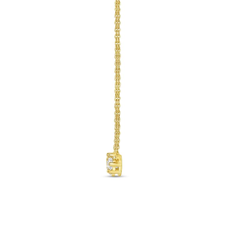 Lab Grown Diamond Three-Stone Necklace in 14K Yellow Gold &#40;1 ct. tw.&#41; – Image 2 of 3