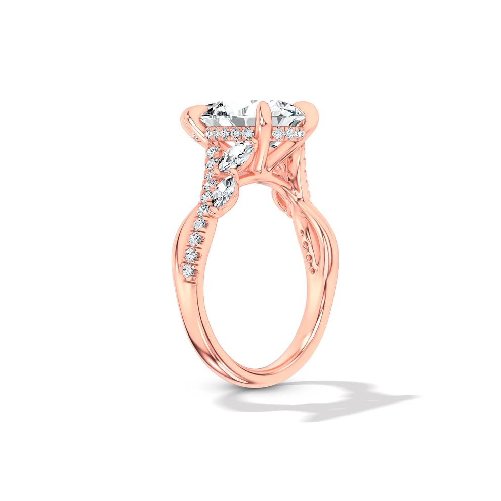 Lab Grown Diamond Pear-Shaped Engagement Ring in 14K Rose Gold (3 1/2 ct. tw.) – Image 3 of 4