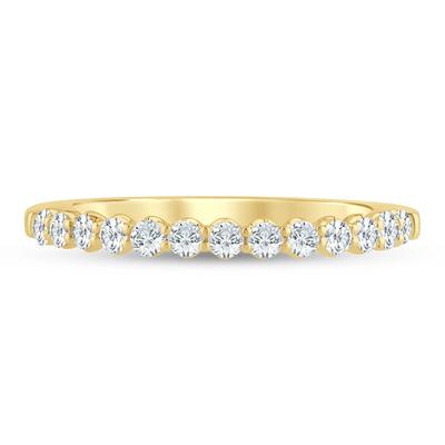 Lab Grown Diamond Anniversary Band in 10K Yellow Gold (1/3 ct. tw.)