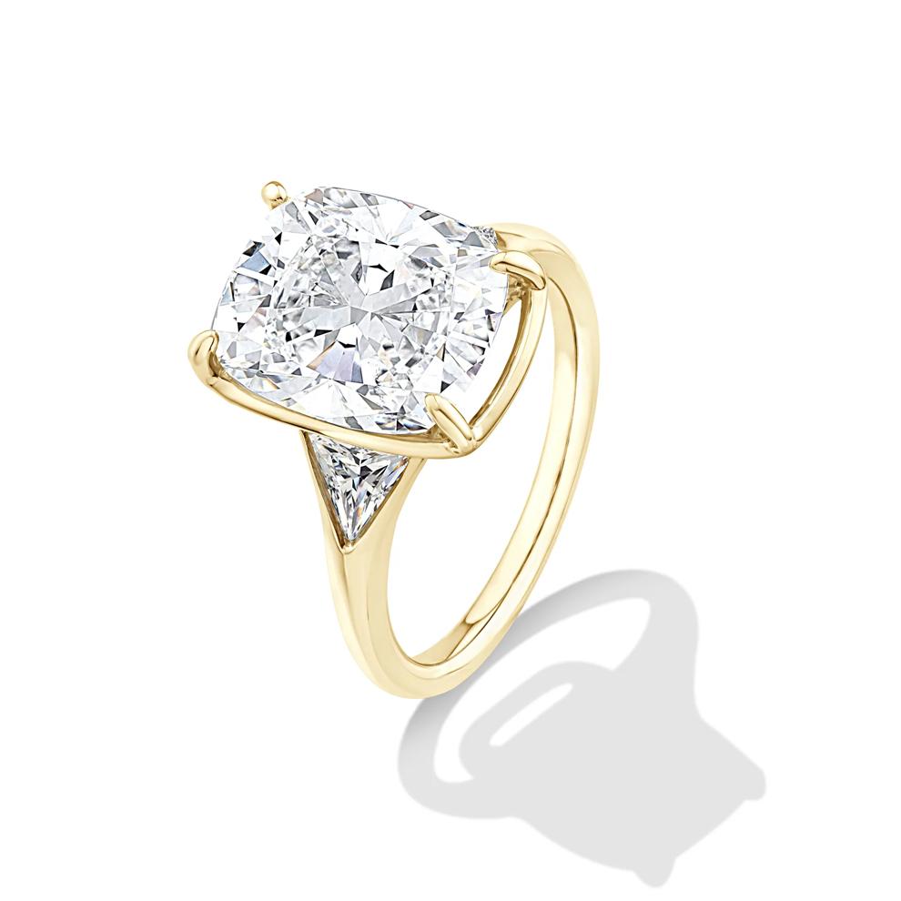 Lab Grown Diamond Engagement Ring in 14K Yellow Gold (6 1/2 ct. tw.) – Image 4 of 4