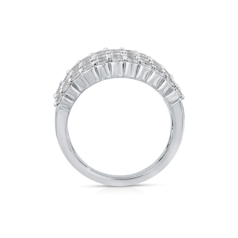 Lab Grown Diamond Multi-Row Anniversary Band in 10K White Gold &#40;3 ct. tw.&#41;  – Image 2 of 3