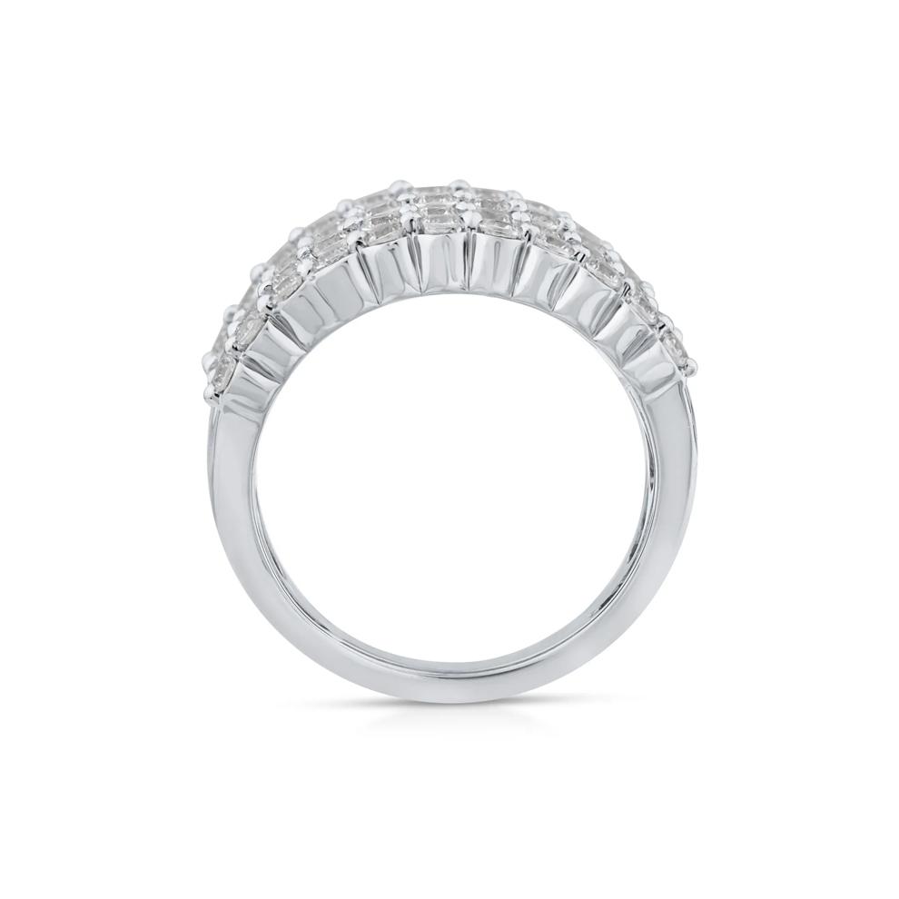 Lab Grown Diamond Multi-Row Anniversary Band in 10K White Gold (3 ct. tw.)  – Image 2 of 3