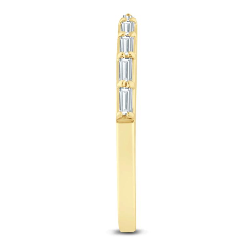 Lab Grown Diamond Baguette Open Band in 14K Yellow Gold &#40;1/5 ct. tw.&#41; – Image 3 of 3