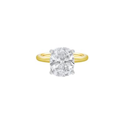 Lab Grown Diamond Elongated Cushion-Cut Engagement Ring