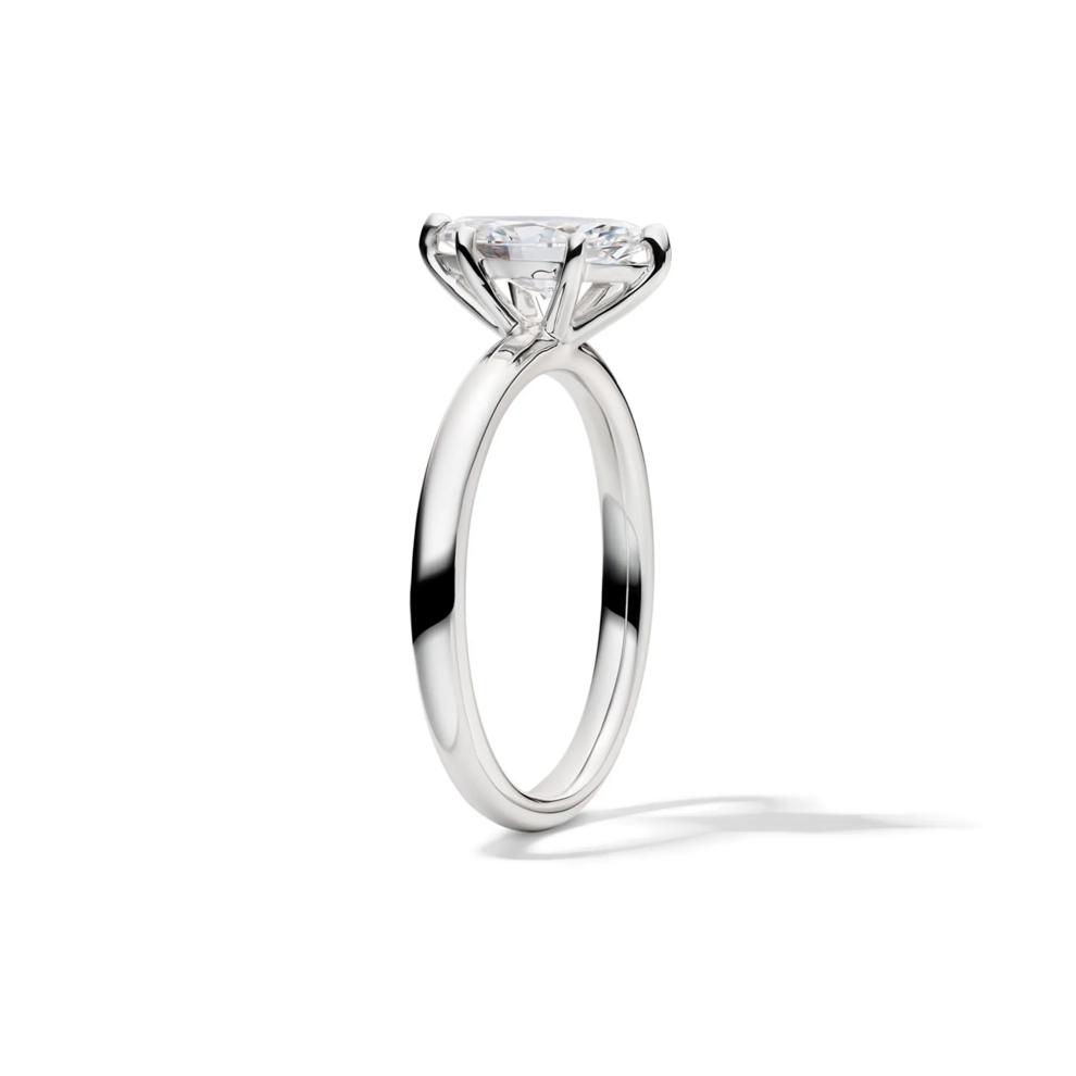 Lab Grown Diamond Marquise Engagement Ring Solitaire in 14K White Gold (1 ct.) – Image 3 of 4