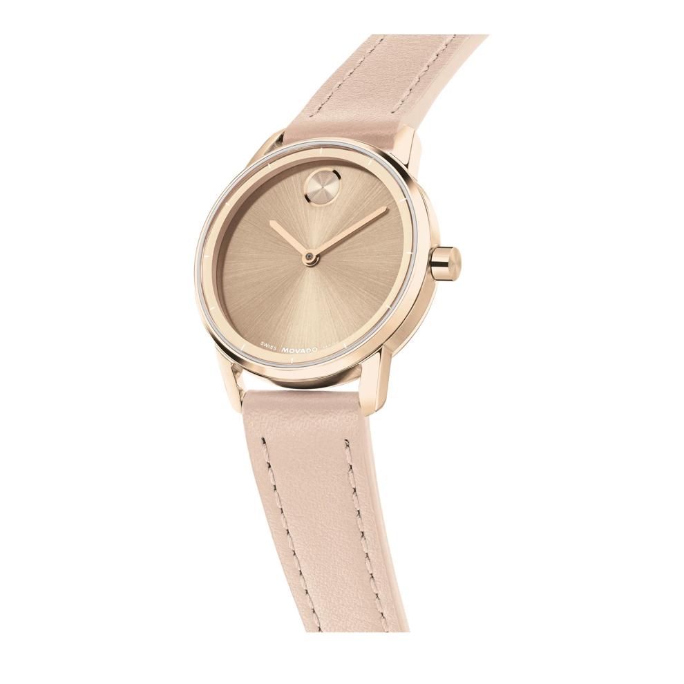 Ladies' Echo Watch with Pink Leather Strap in Rose Gold-Tone Stainless Steel, 30mm – Image 3 of 3