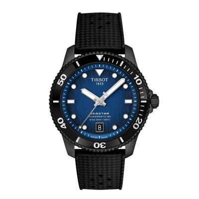 Men's Seastar 1000 Powermatic 80 Watch in Black Stainless Steel, 40MM