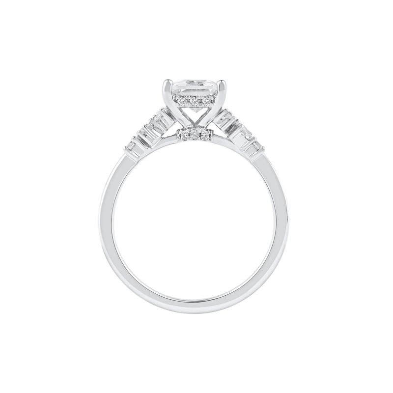 Jolie Lab Grown Diamond Radiant-Cut Engagement Ring in 14K White Gold &#40;2 3/8 ct. tw.&#41; – Image 2 of 5