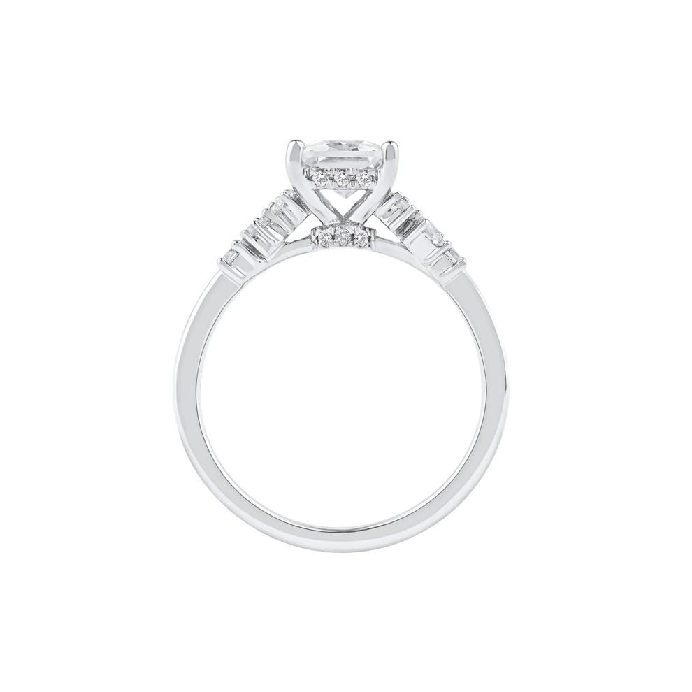 Jolie Lab Grown Diamond Radiant-Cut Engagement Ring in 14K White Gold (2 3/8 ct. tw.) – Image 2 of 5