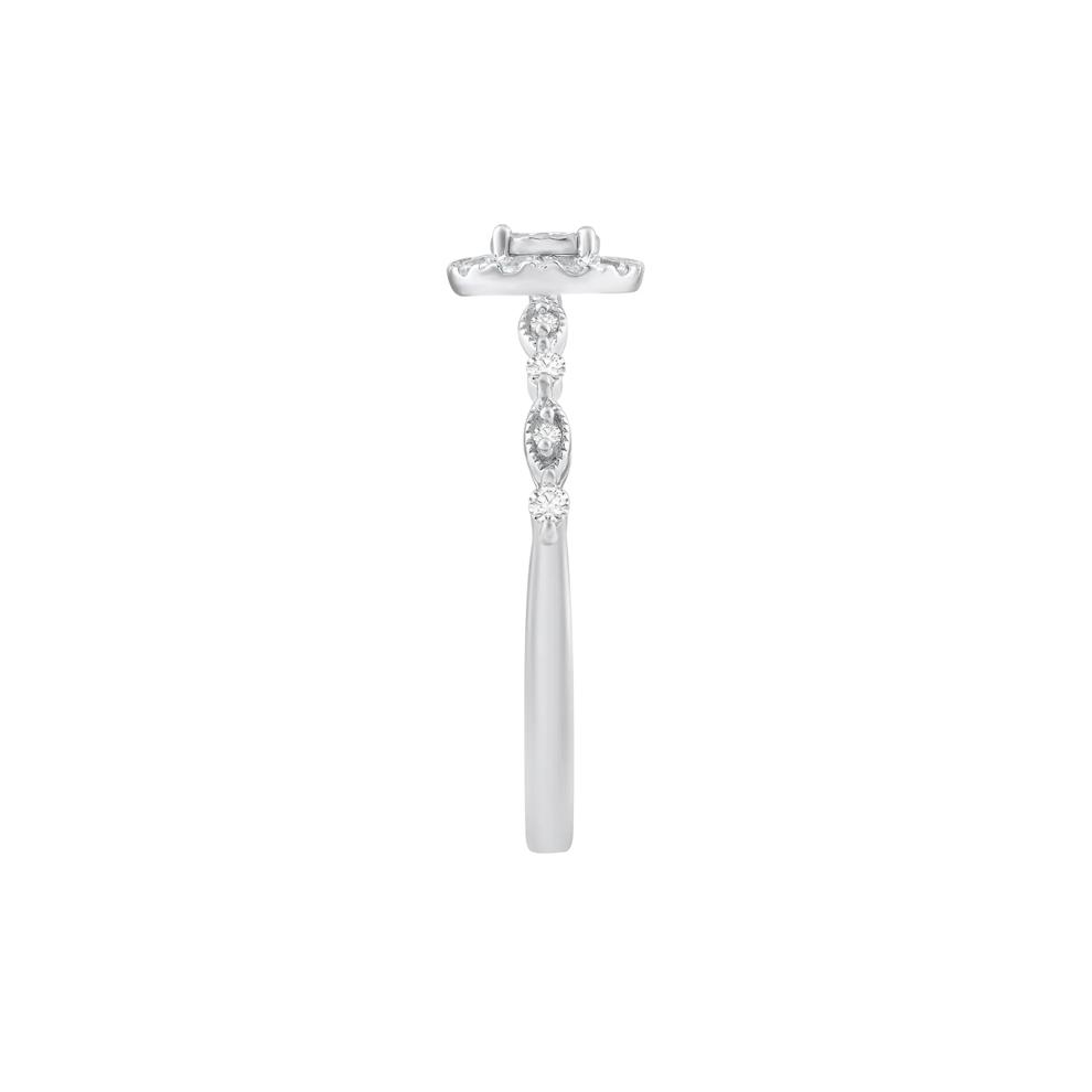Diamond Round Promise Ring in 10K White Gold (1/4 ct. tw.) – Image 3 of 3