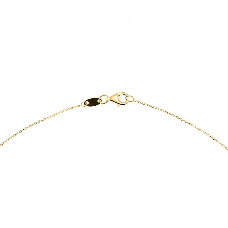 Diamond-Cut Heart Necklace in 14K White and Yellow Gold – Image 4 of 4