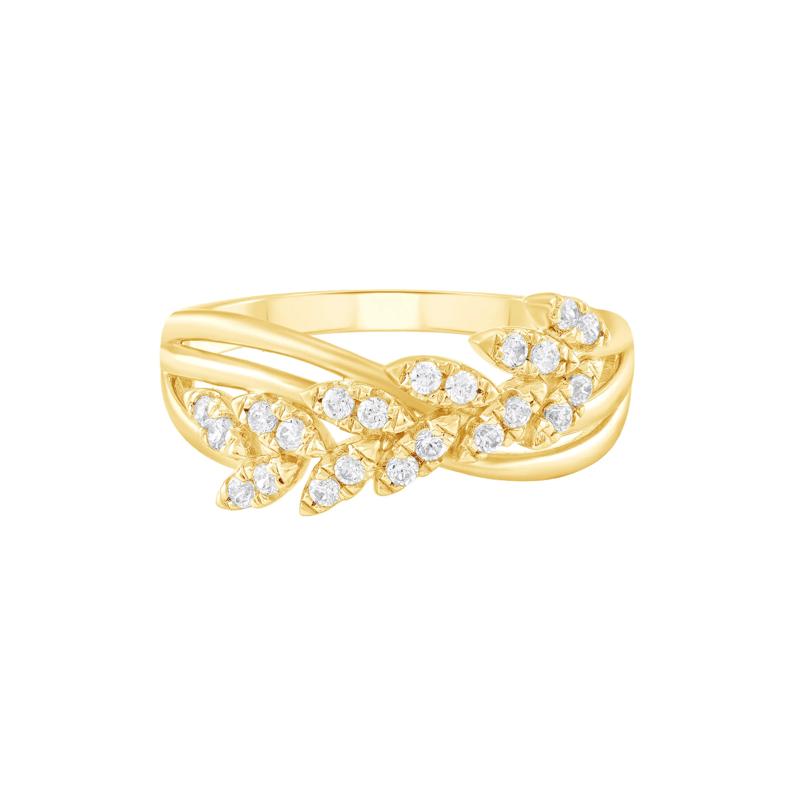 Diamond Ring in 10K Yellow Gold &#40;1/4 ct. tw.&#41; – Image 1 of 3