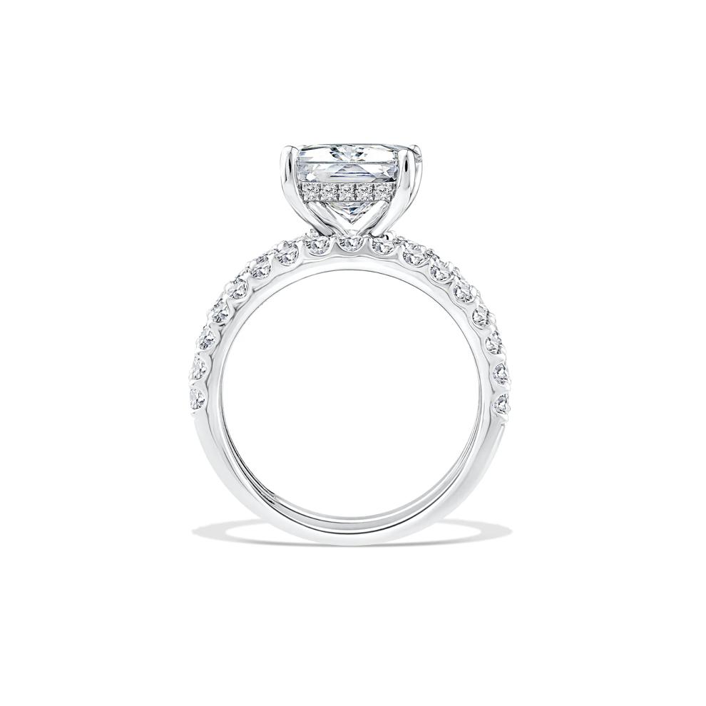 Lab Grown Diamond Radiant 3-Piece Engagement Set in 14K White Gold (7 1/2 ct. tw.) – Image 2 of 6