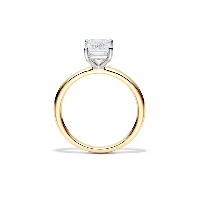Lab Grown Diamond Emerald-Cut Solitaire Ring in 14K Yellow Gold &#40;2 ct.&#41; – Image 2 of 4