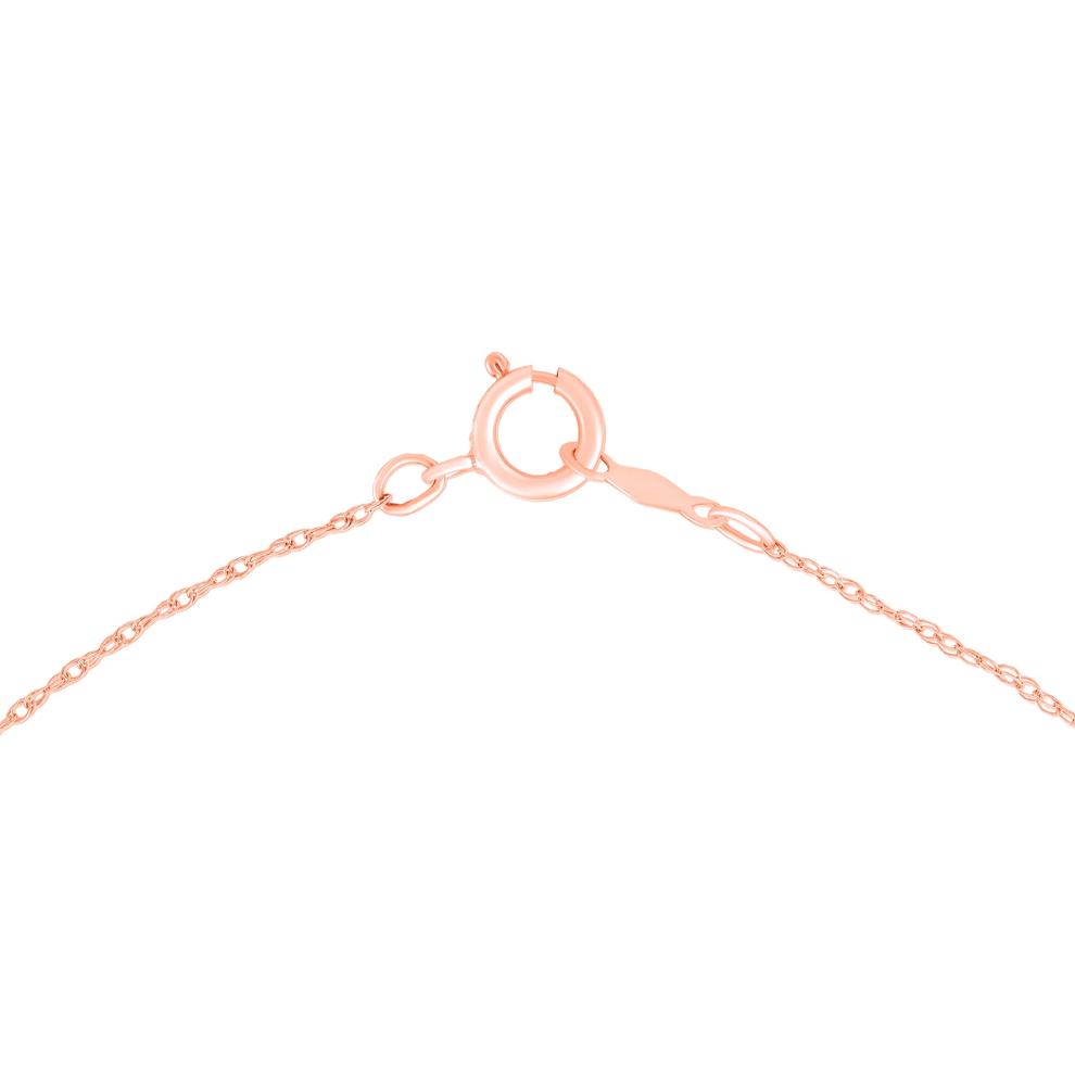Diamond Princess-Cut Halo Pendant in 10K Rose Gold (1/4 ct. tw.) – Image 2 of 4
