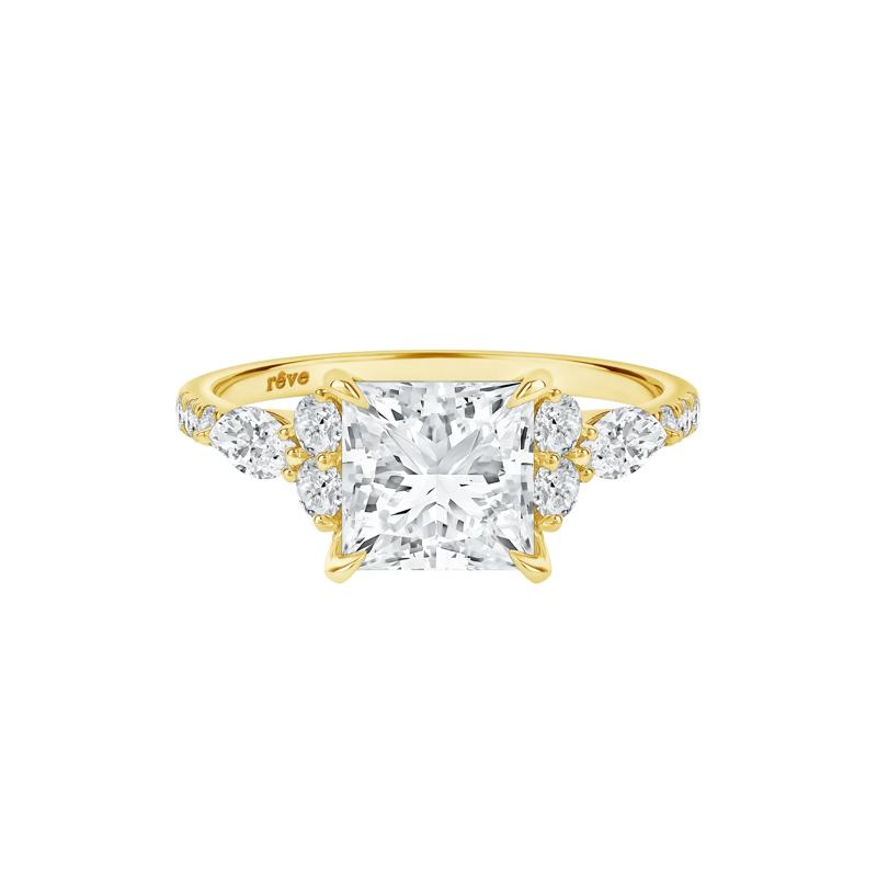 Sage Lab Grown Diamond Engagement Ring in 14K Yellow Gold &#40;3 3/4 ct. tw.&#41; – Image 1 of 5