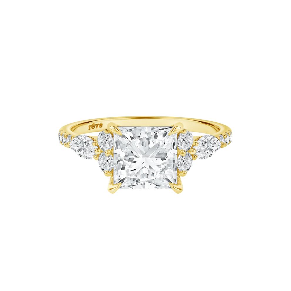 Sage Lab Grown Diamond Engagement Ring in 14K Yellow Gold (3 3/4 ct. tw.) – Image 1 of 5