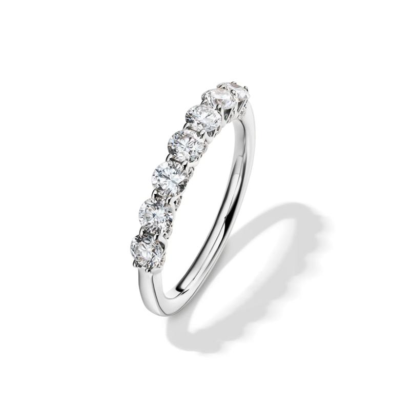 Lab Grown Diamond Seven-Stone Band in 14K White Gold &#40;1 ct. tw.&#41;  – Image 4 of 6