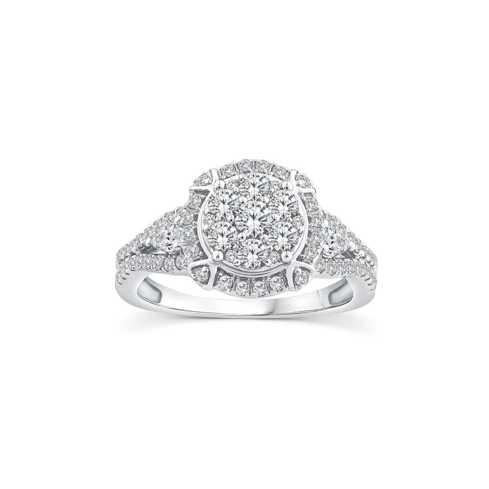 Diamond Composite Engagement Ring in 10K White Gold (1 ct. tw.) – Image 1 of 3