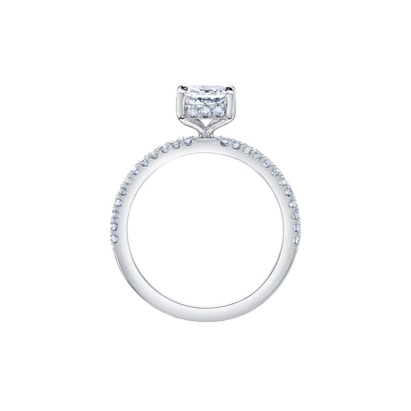 Princess-Cut Diamond Halo Engagement Ring in 14K White Gold &#40;1 ct. tw.&#41; – Image 2 of 7