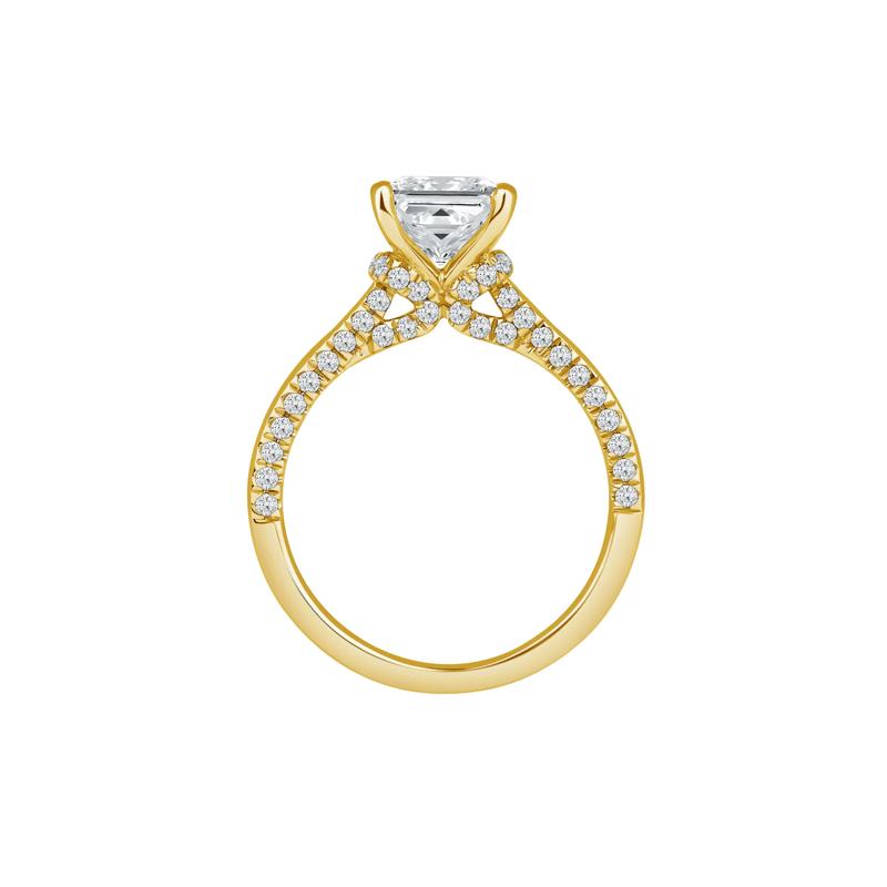 Abigail Lab Grown Diamond Engagement Ring in 14K Yellow Gold &#40;2 ct. tw.&#41; – Image 2 of 5