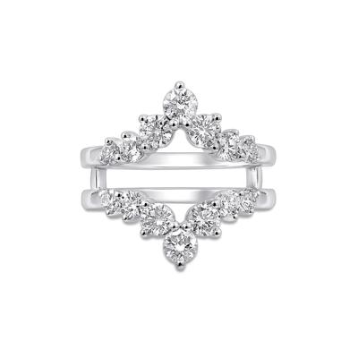 Lab Grown Diamond Contour Ring Enhancer in 14K White Gold (1 1/2 ct. tw.)