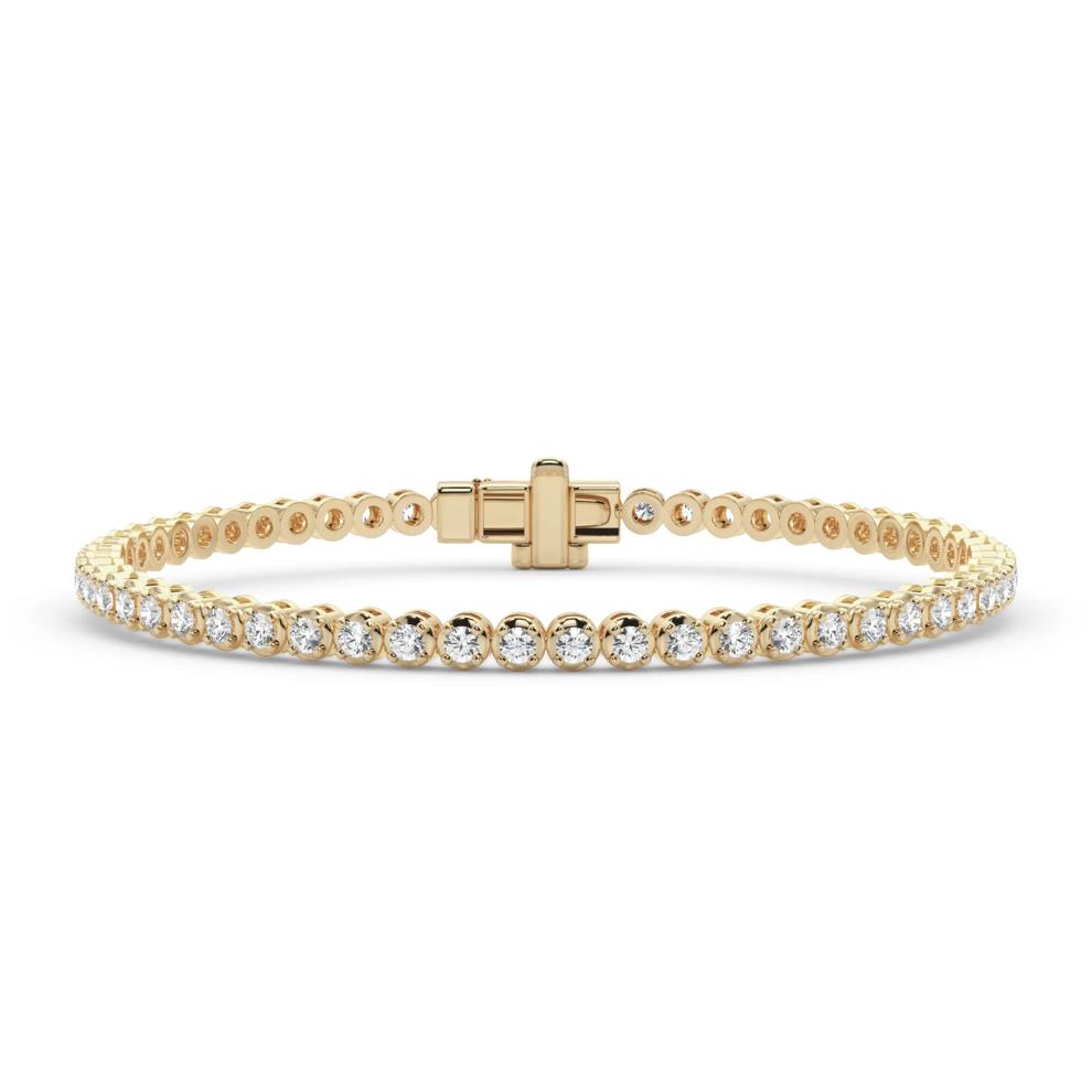 Diamond Tennis Bracelet in 10K Yellow Gold (3 ct. tw.) – Image 1 of 4