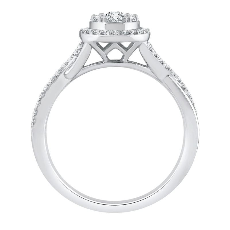 Composite Engagement Ring in 14K White Gold &#40;1/2 ct. tw.&#41; – Image 2 of 3