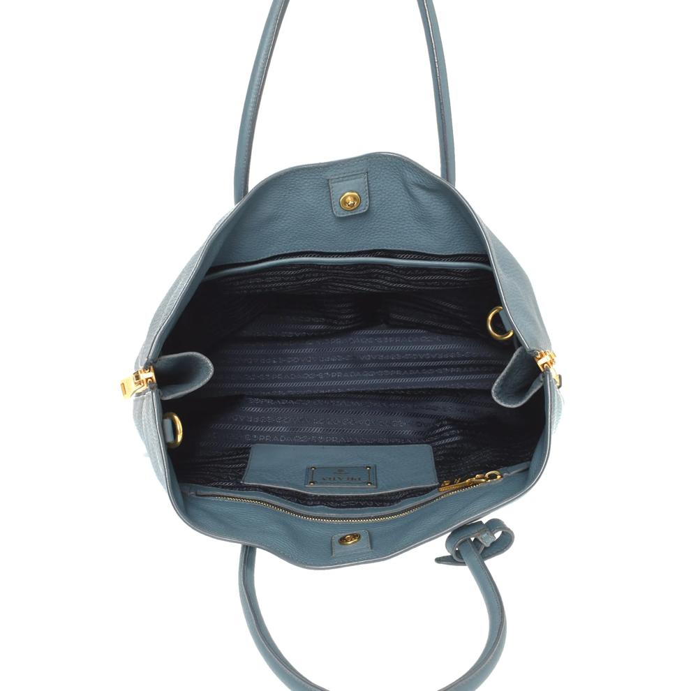 Pre-Owned Prada Vitello Daino Leather Tote Bag Small Tote – Image 3 of 8