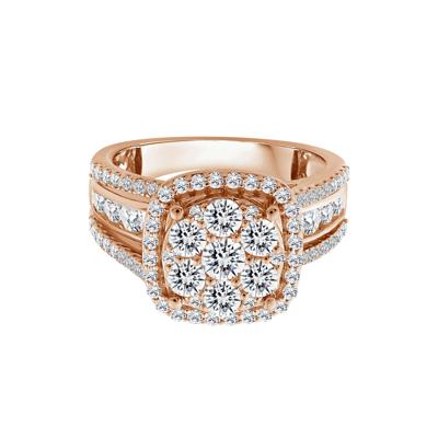 Diamond Composite Engagement Ring in 10K Rose Gold (2 ct. tw.)