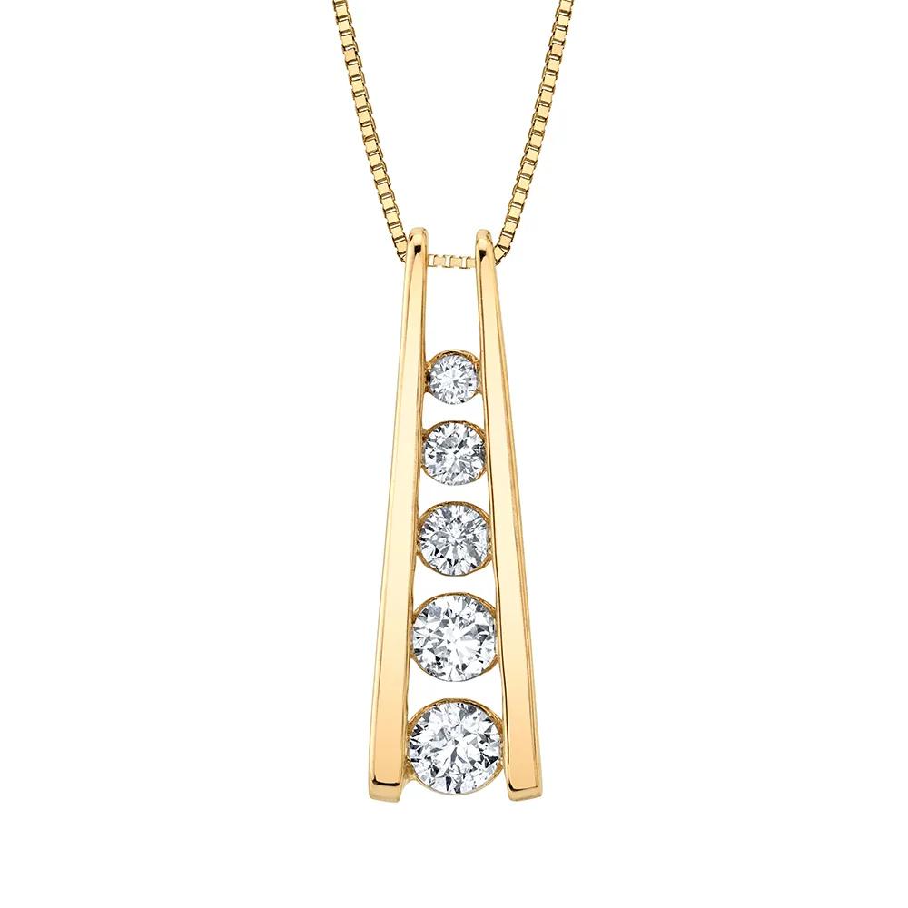 アクセサリー hoorsenbuhs GOLDEN DIAMOND PENDANT I HOORSENBUHS® | 5MM OPEN-LINK™ NECKLACE WITH DIAMOND PENDANT