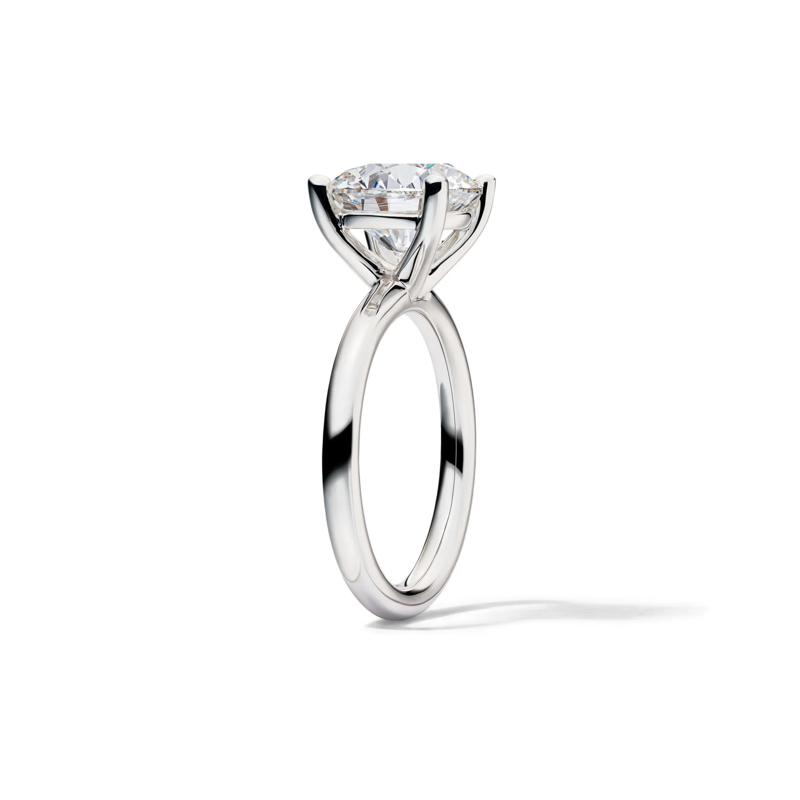 Lab Grown Diamond Round Solitaire Engagement Ring in 14K White Gold (4 ct.) – Image 3 of 4