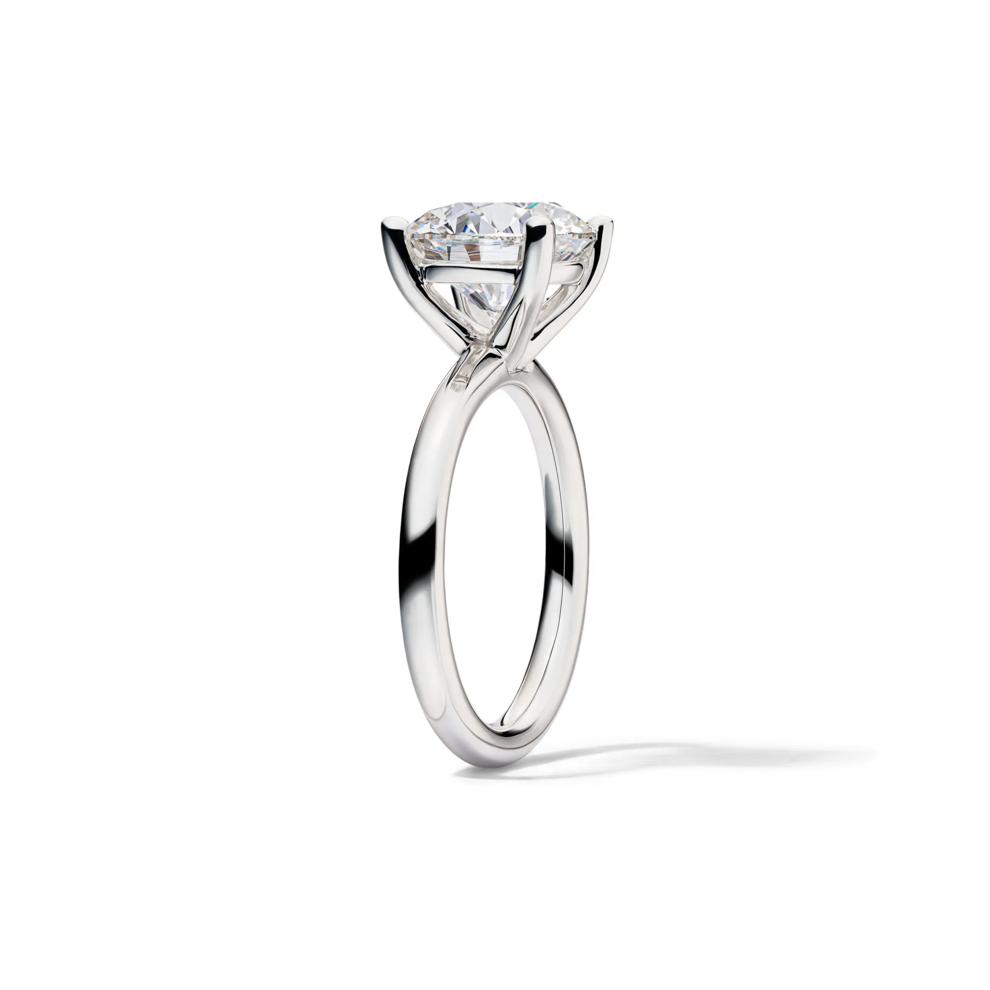 Lab Grown Diamond Round Solitaire Engagement Ring in 14K White Gold (4 ct.) – Image 3 of 4