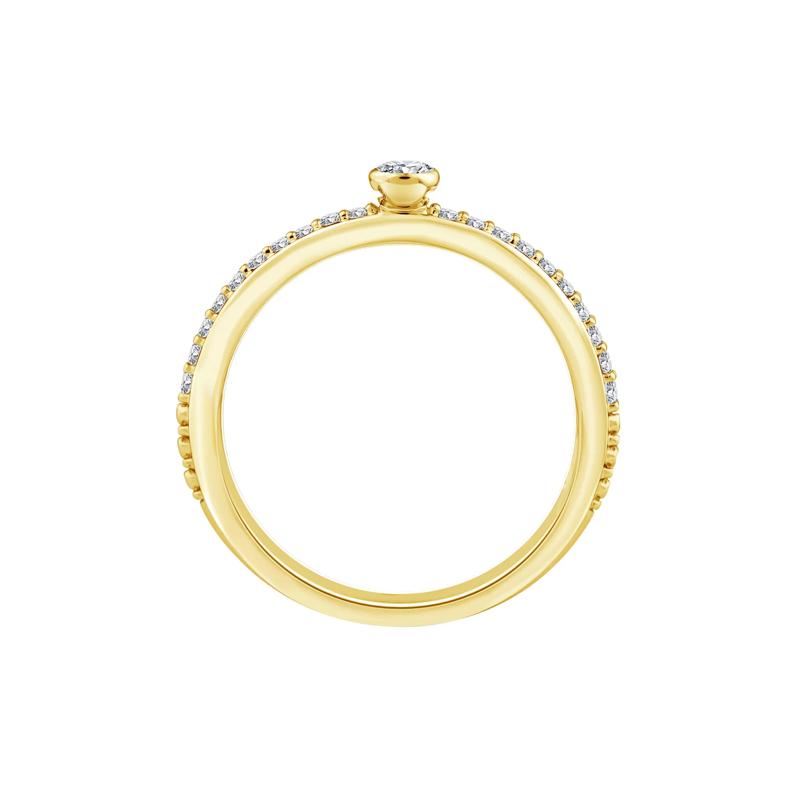 Diamond Ring in 10K Yellow Gold &#40;1/4 ct. tw.&#41; – Image 2 of 3