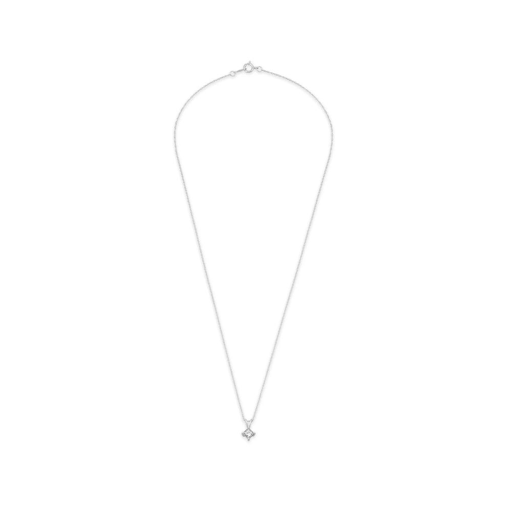 1/3 ct. tw. Diamond Solitaire Pendant in 14K White Gold – Image 2 of 5