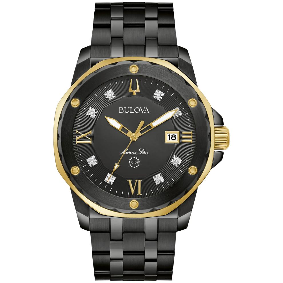 Men's Marine Star Watch in Black-Tone Stainless Steel – Image 1 of 3
