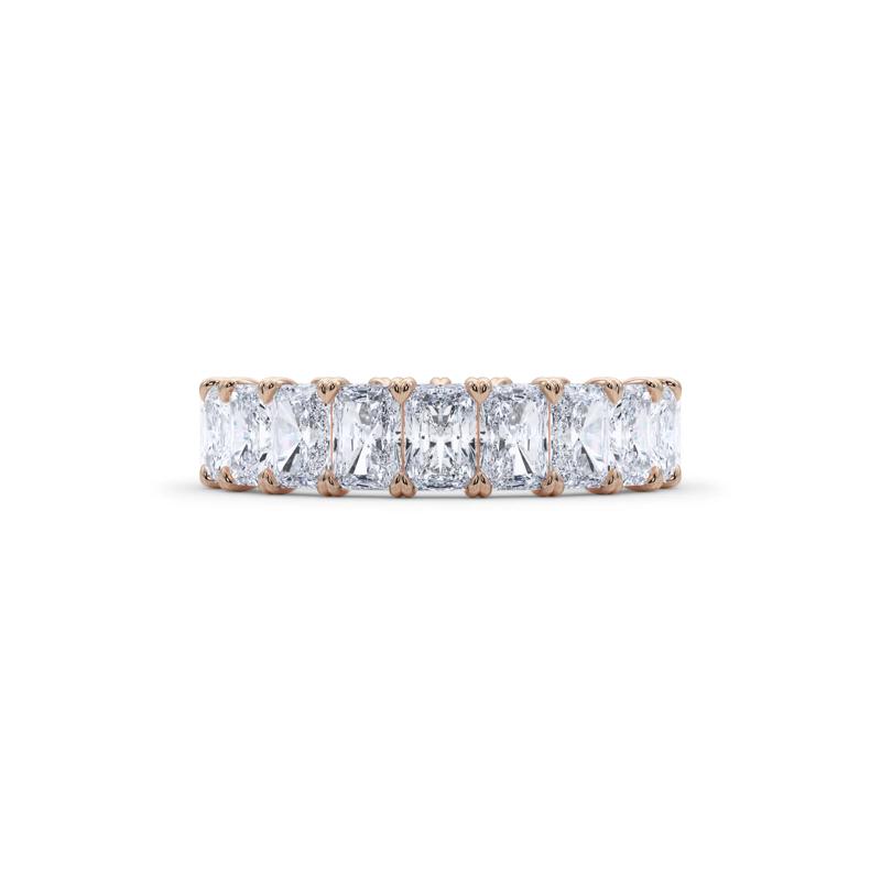 Lab Grown Diamond Radiant-Cut Eternity Band in 14K Rose Gold &#40;5 ct. tw.&#41; – Image 1 of 5