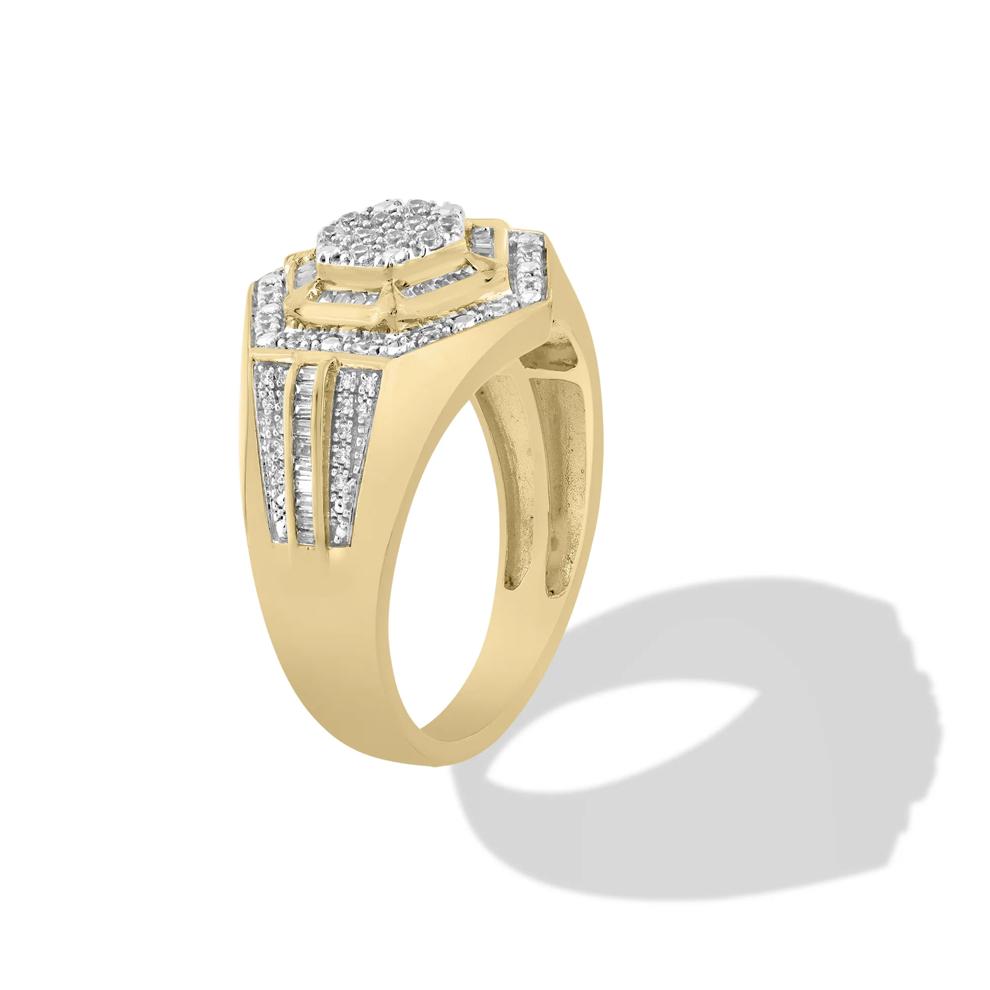 Men's Diamond Ring in 10K Yellow Gold (1/2 ct. tw.) – Image 4 of 4