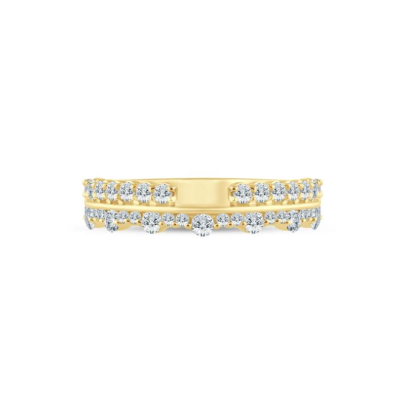 Lab Grown Diamond Multi-Row Anniversary Band in 14K Yellow Gold &#40;5/8 ct. tw.&#41; – Image 1 of 3
