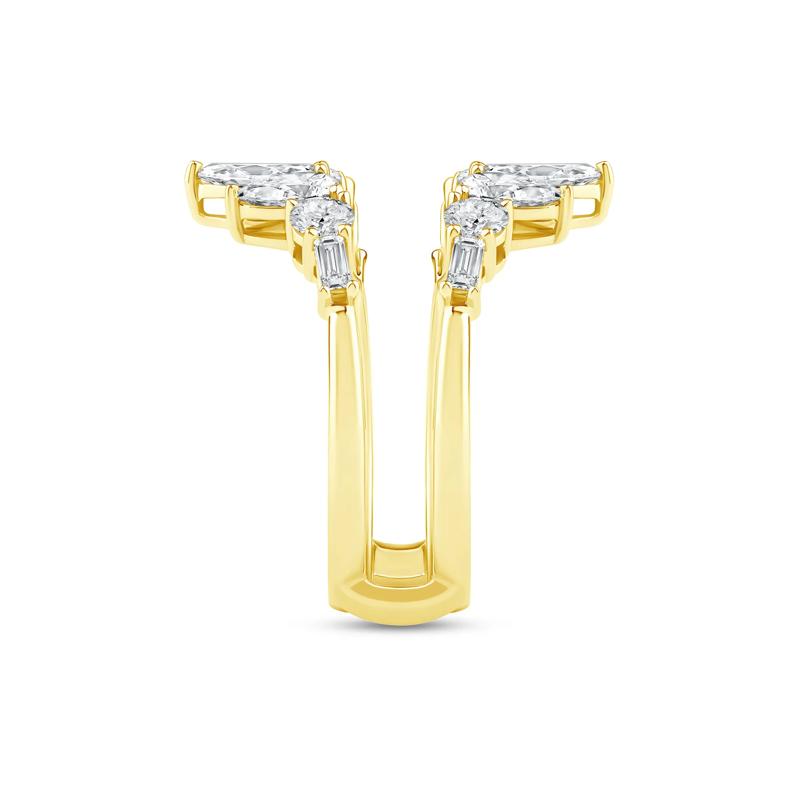 Lab Grown Diamond Contour Insert Ring in 14K Yellow Gold &#40;1 3/4 ct. tw.&#41; – Image 3 of 4
