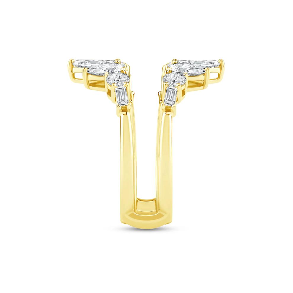 Lab Grown Diamond Contour Insert Ring in 14K Yellow Gold (1 3/4 ct. tw.) – Image 3 of 4