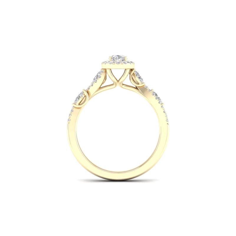 3/4 ct. tw. Diamond Engagement Ring in 14K Yellow Gold – Image 3 of 5