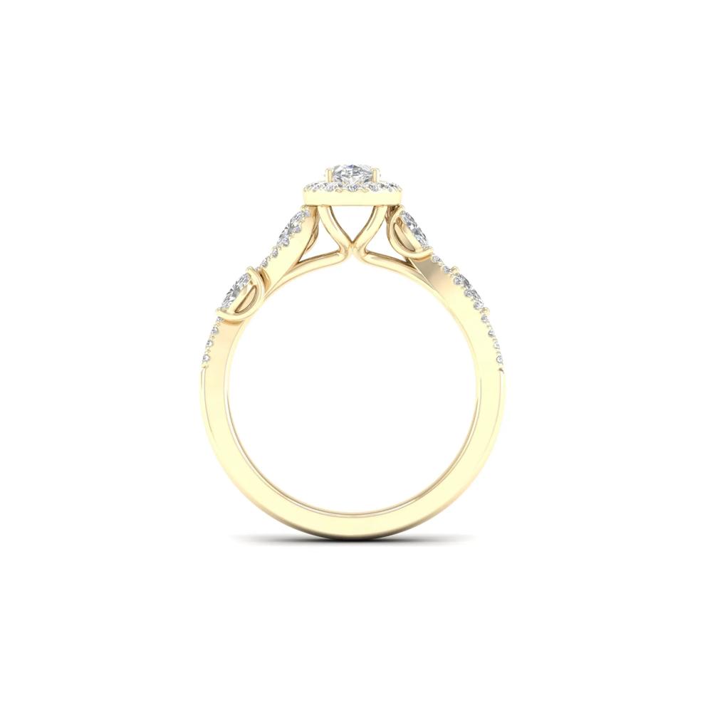3/4 ct. tw. Diamond Engagement Ring in 14K Yellow Gold – Image 3 of 5