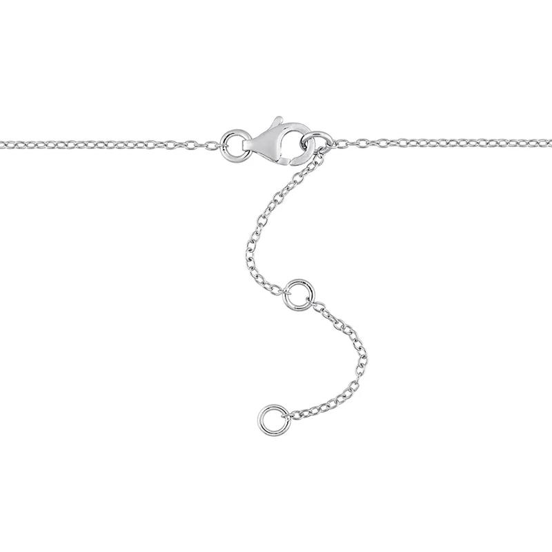 Moissanite Station Necklace in Sterling Silver &#40;2 1/4 ct. dew&#41; – Image 3 of 3