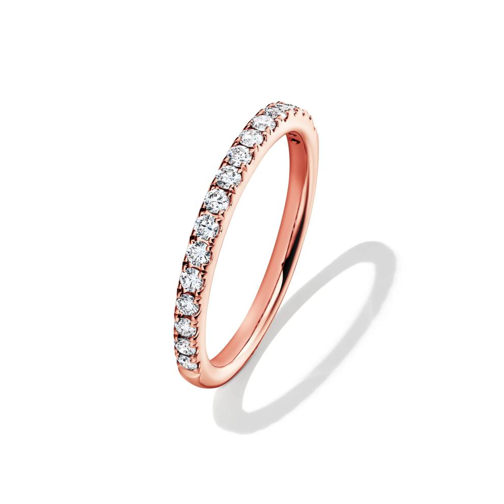 1/3 ct. tw. Lab Grown Diamond Band in 14K Rose Gold – Image 4 of 4